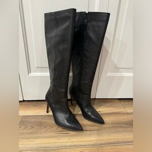 Franco Sarto Black stiletto heeled boots, Size 8